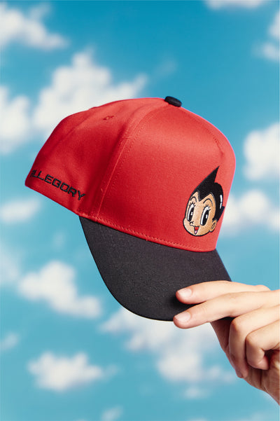 Classic Astro Boy Corduroy Hat For Astro Boy / Imperial Red / Black