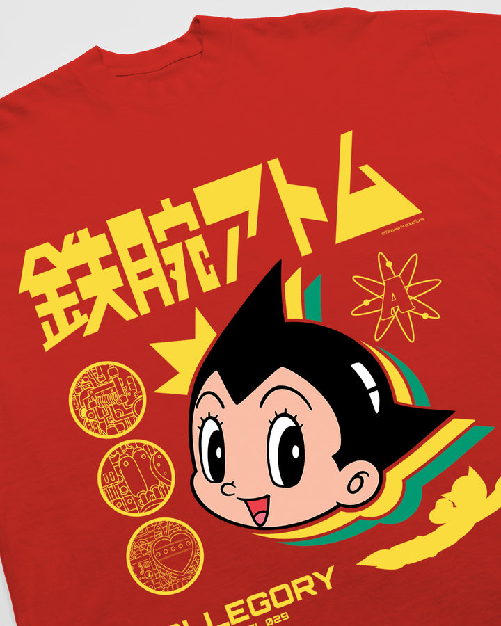 Great Day Mighty Atom For Astro Boy Tee / Tomato Red – Allegory House