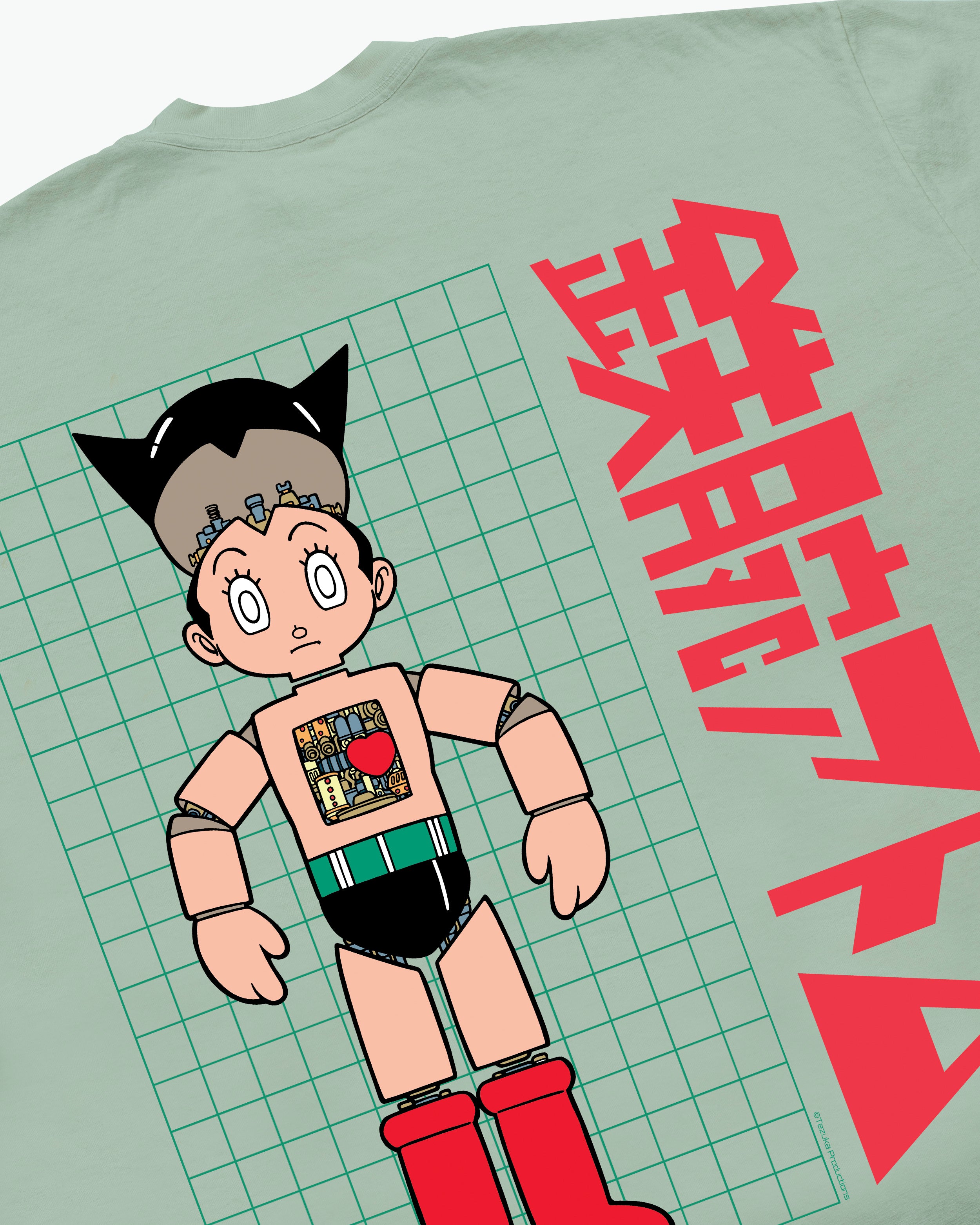 Atom's Blueprint Tee For Astro Boy / Teal-3
