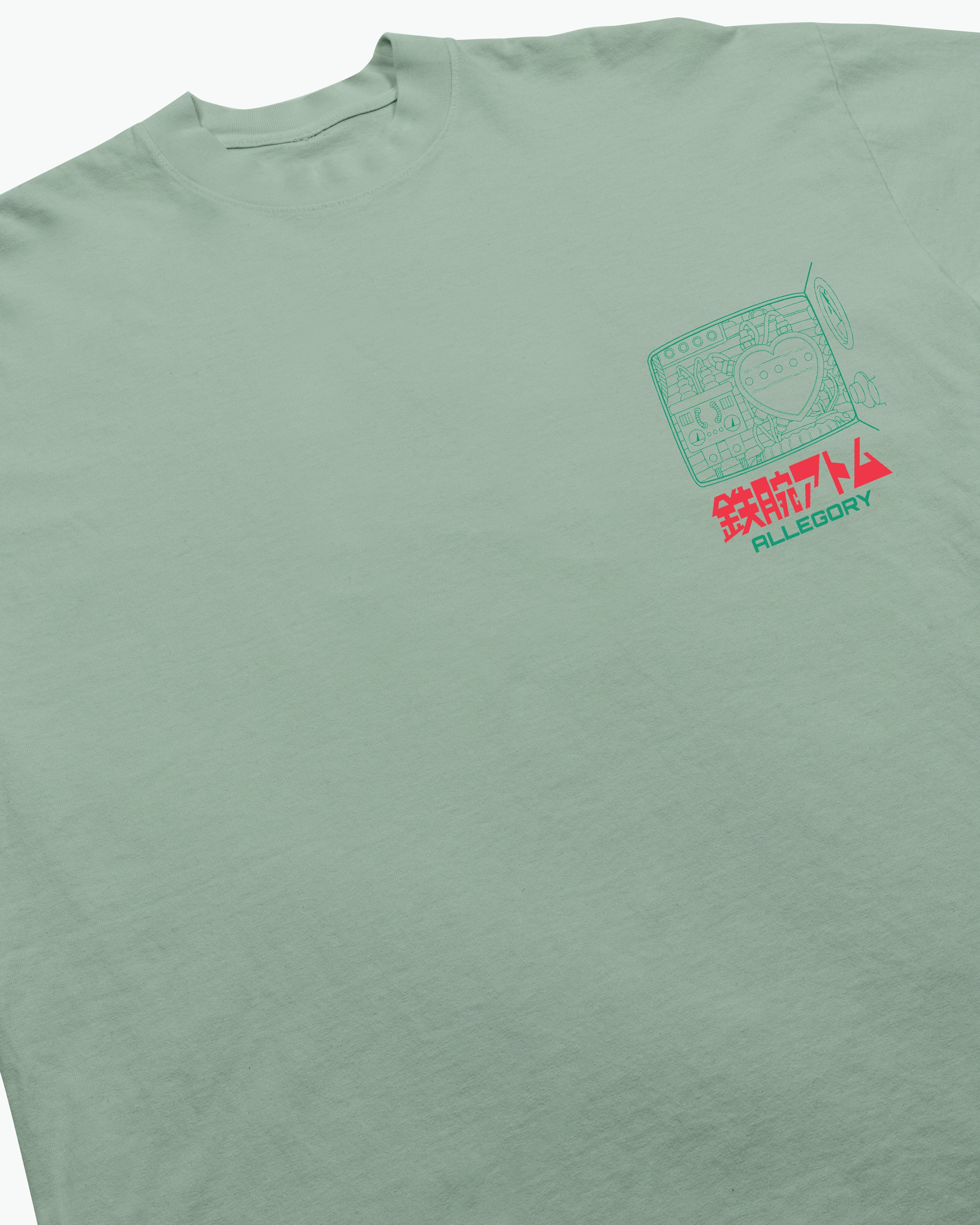 Atom's Blueprint Tee For Astro Boy / Teal-4