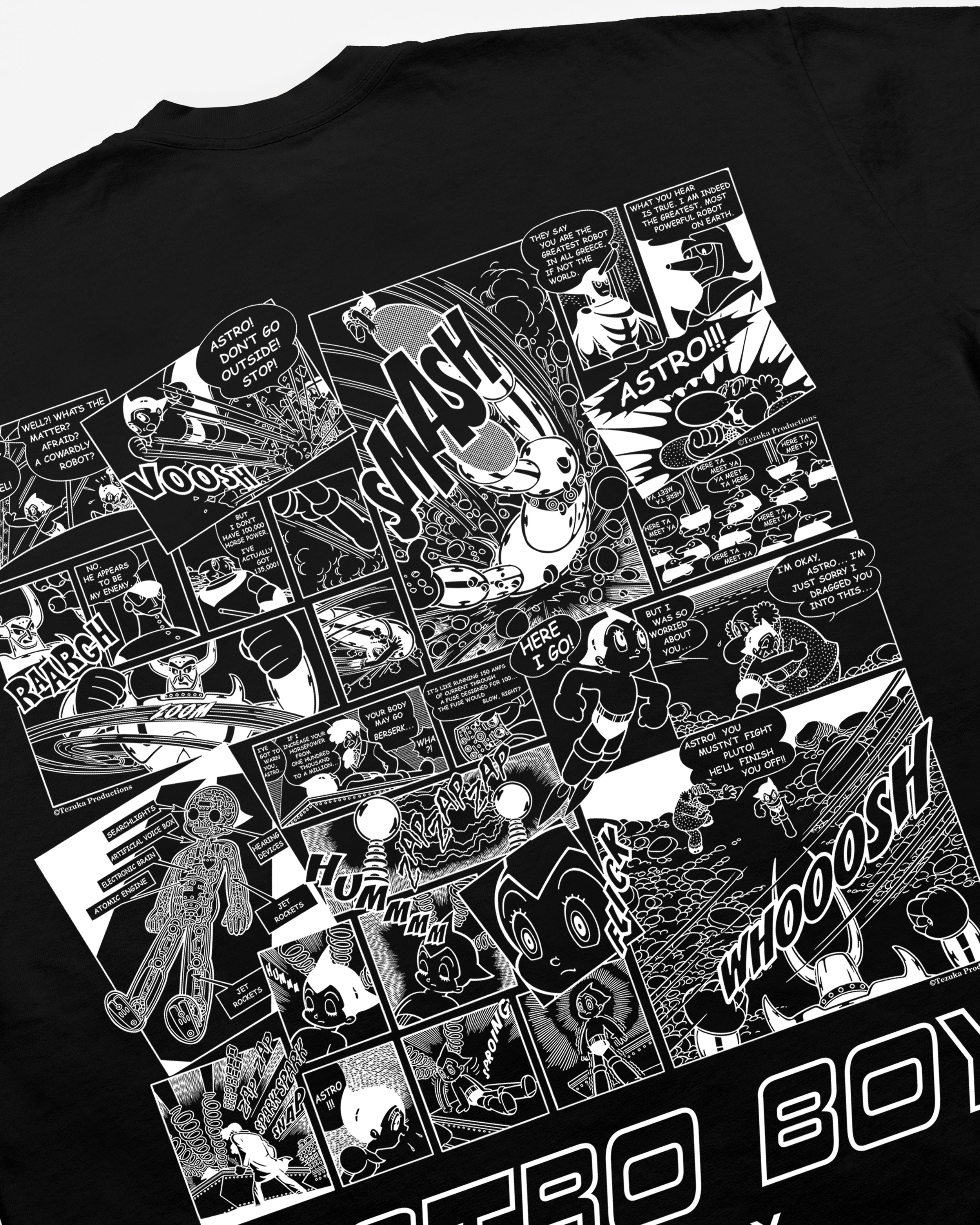 Manga Panel Tee For Astro Boy / Black-3
