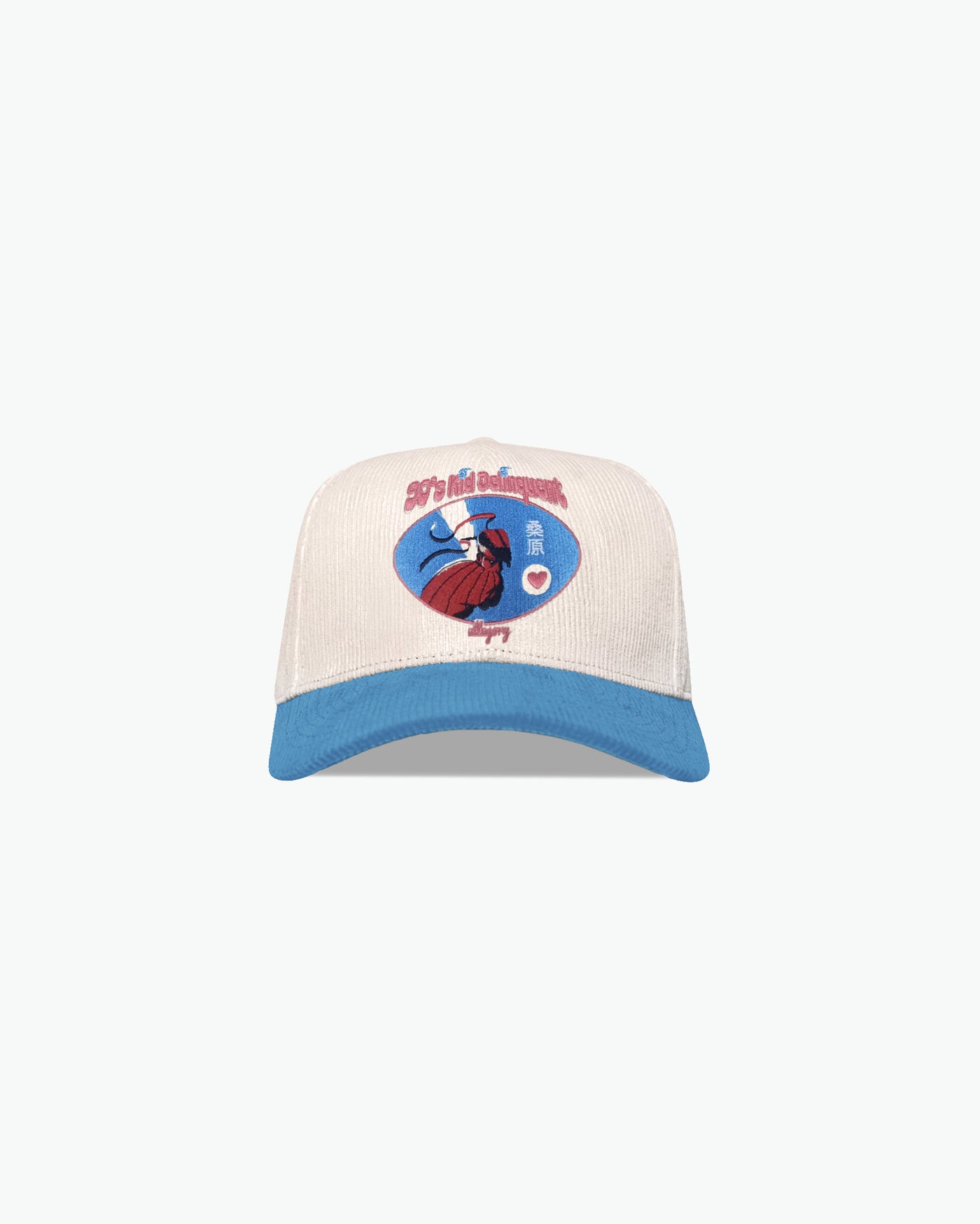 Kuwabara Baseball Card Premium Corduroy Hat / Cream / Electric Blue