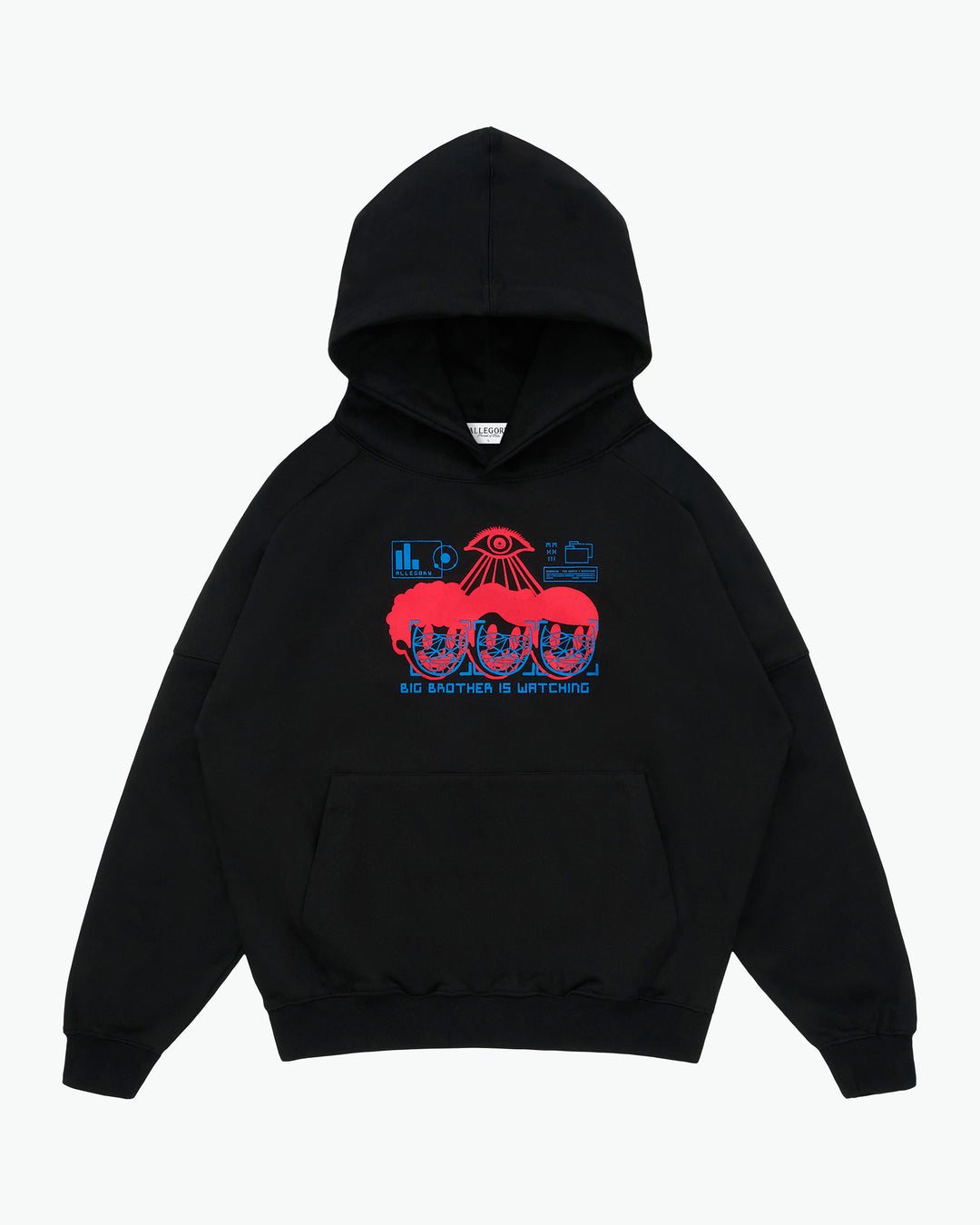 Big Brother Heavyweight Hoodie Black Allegory House