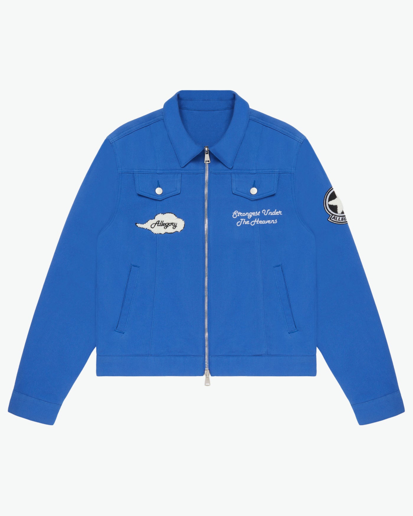Allegory Corp Cropped Lightweight Jacket / Blue