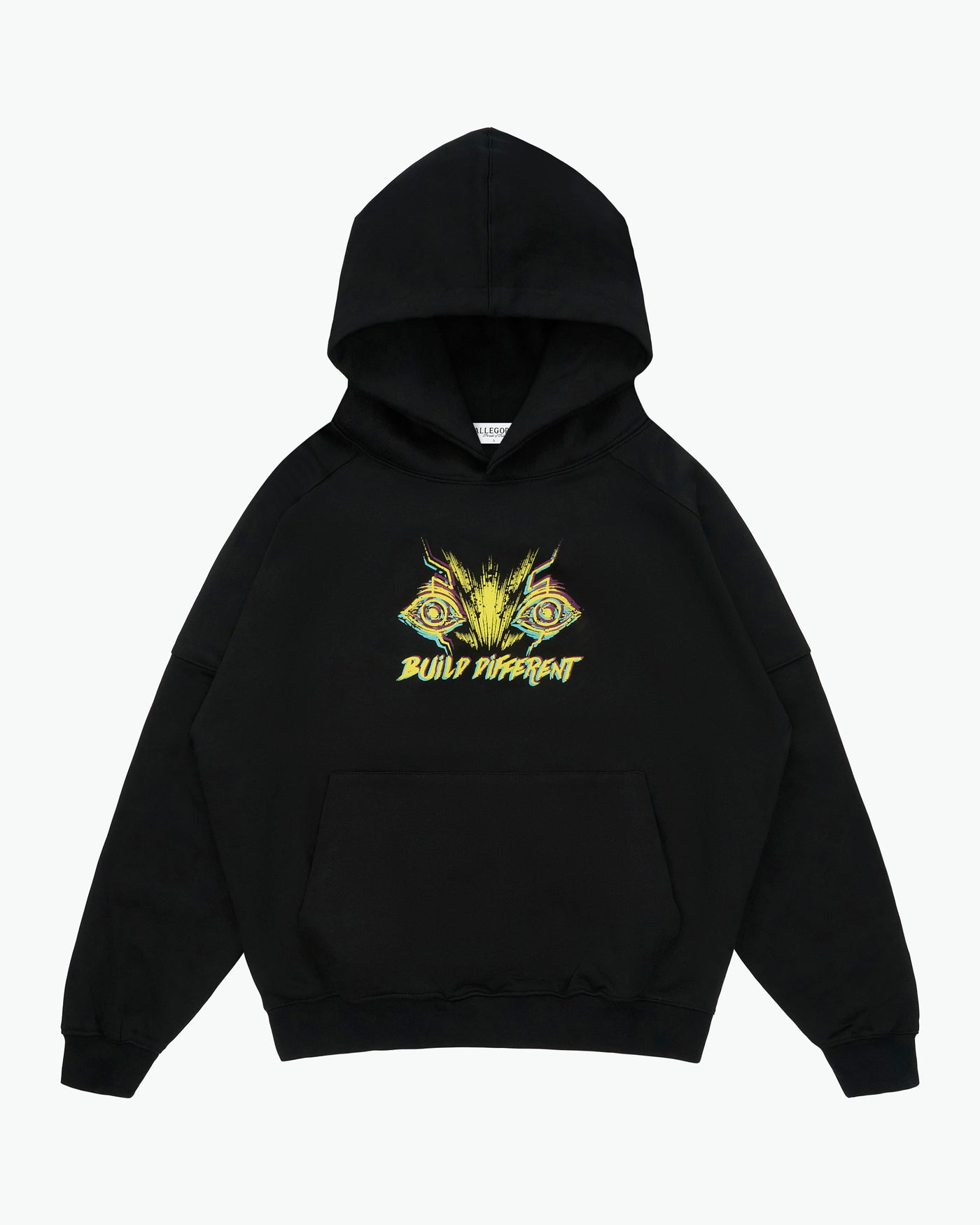 Build Different Heavyweight Hoodie / Black