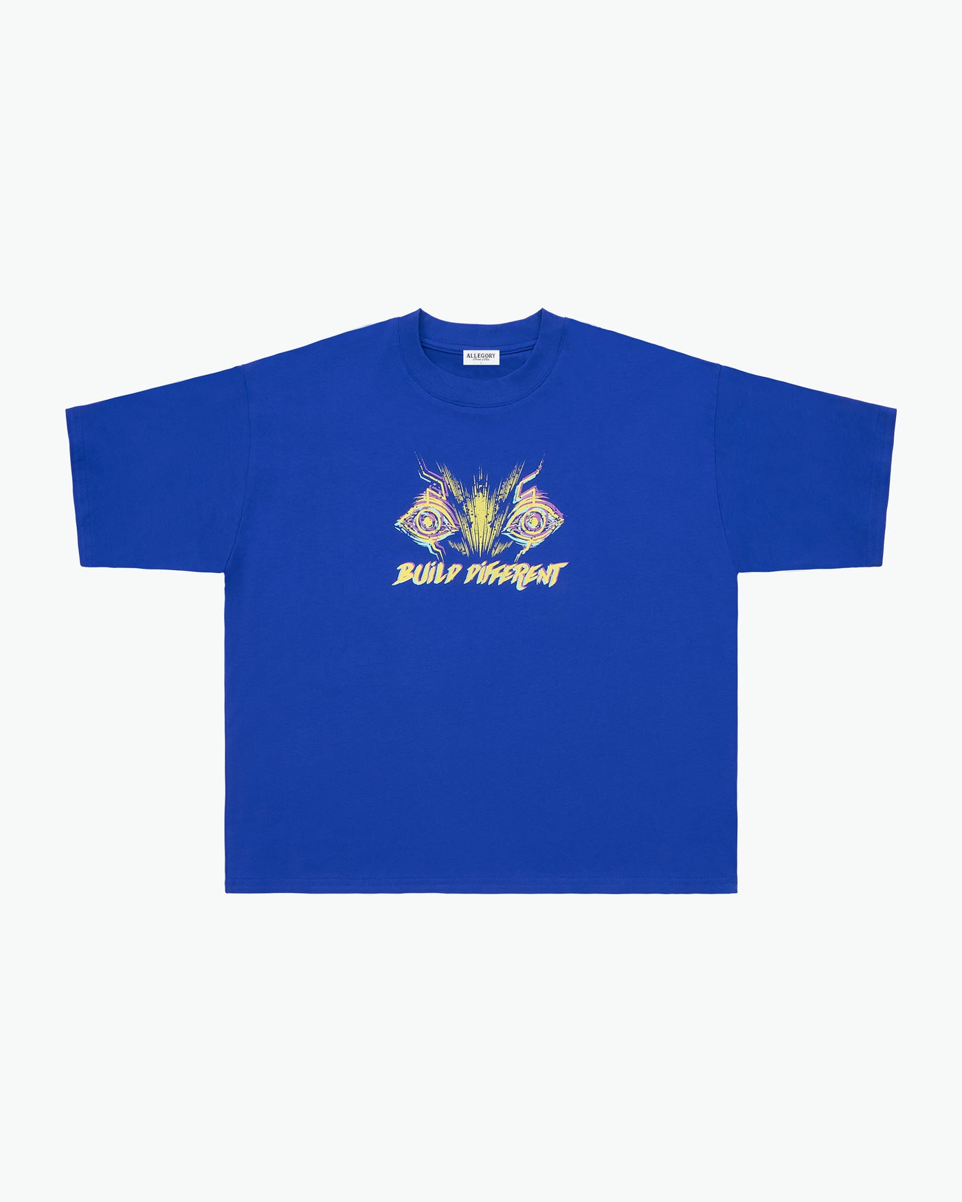 Build Different Heavyweight Cropped Fit Tee / Blue