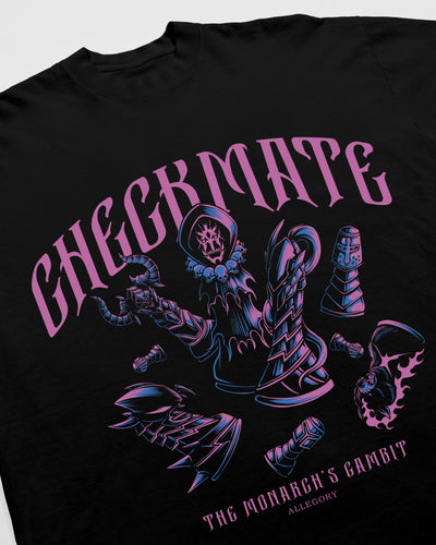 Monarch's Gambit - Checkmate Tee / Black