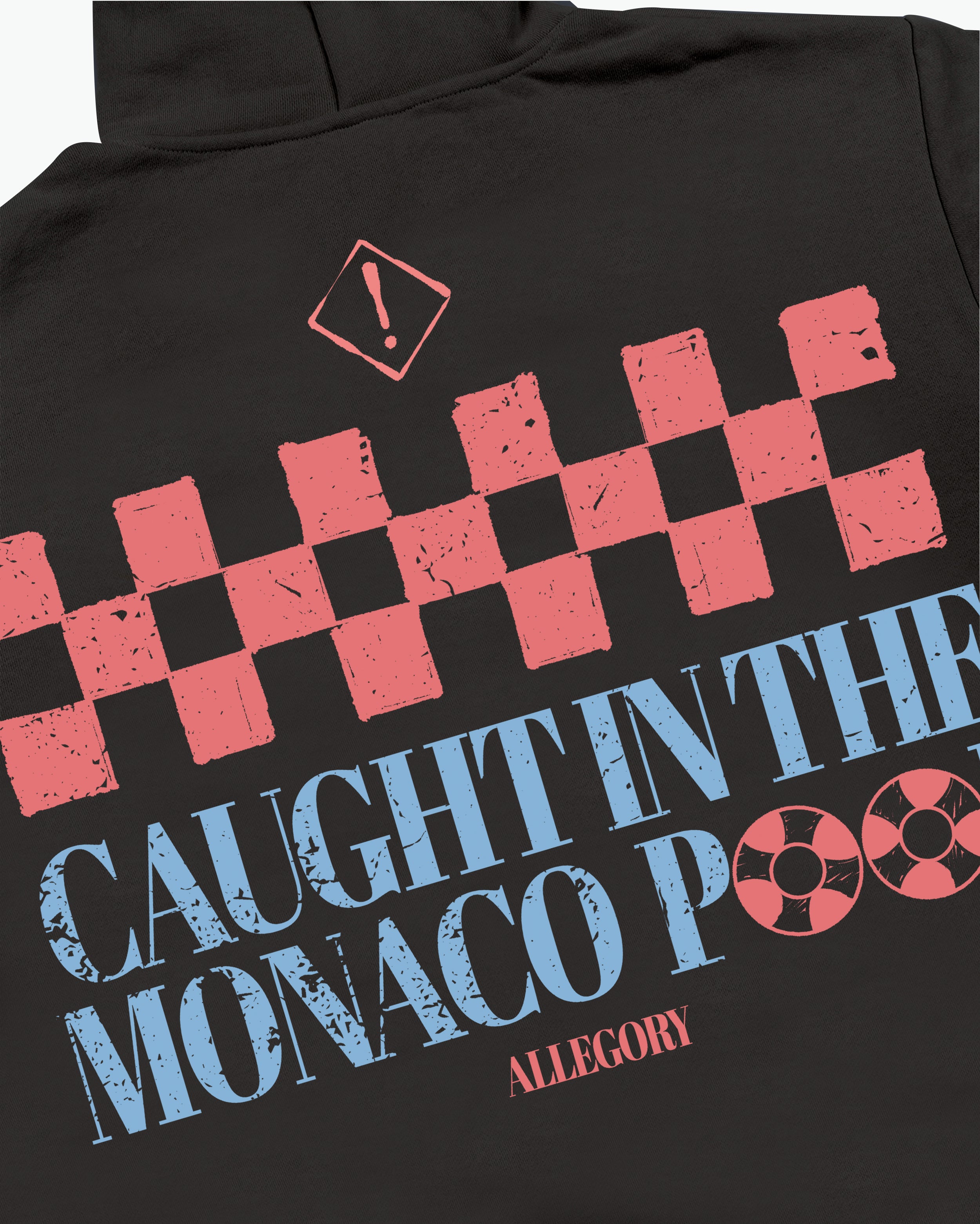 Caught In The Monaco Pool Hoodie / Charcoal-3