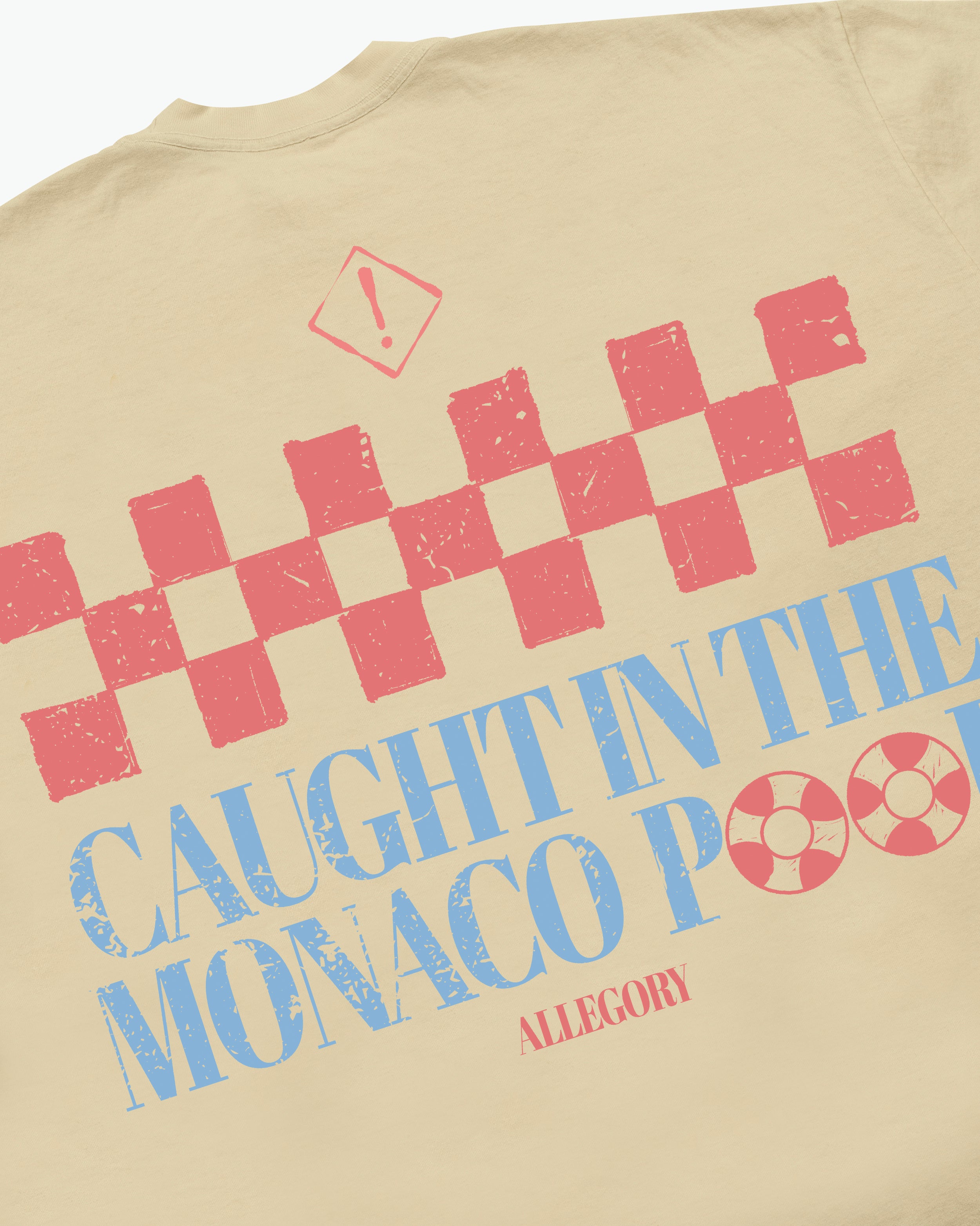 Caught In The Monaco Pool Tee / Washed Gold-3