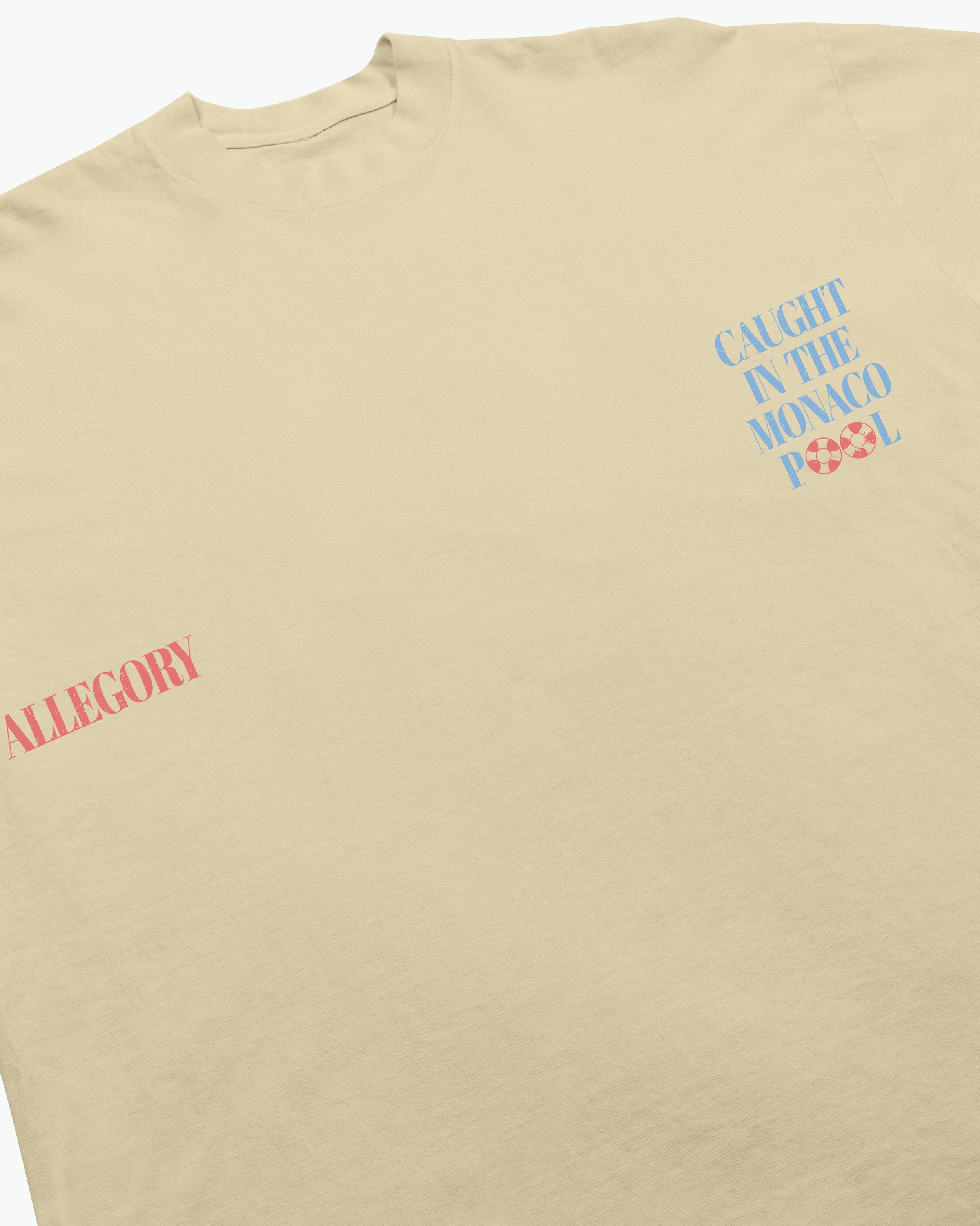 Caught In The Monaco Pool Tee / Washed Gold-4