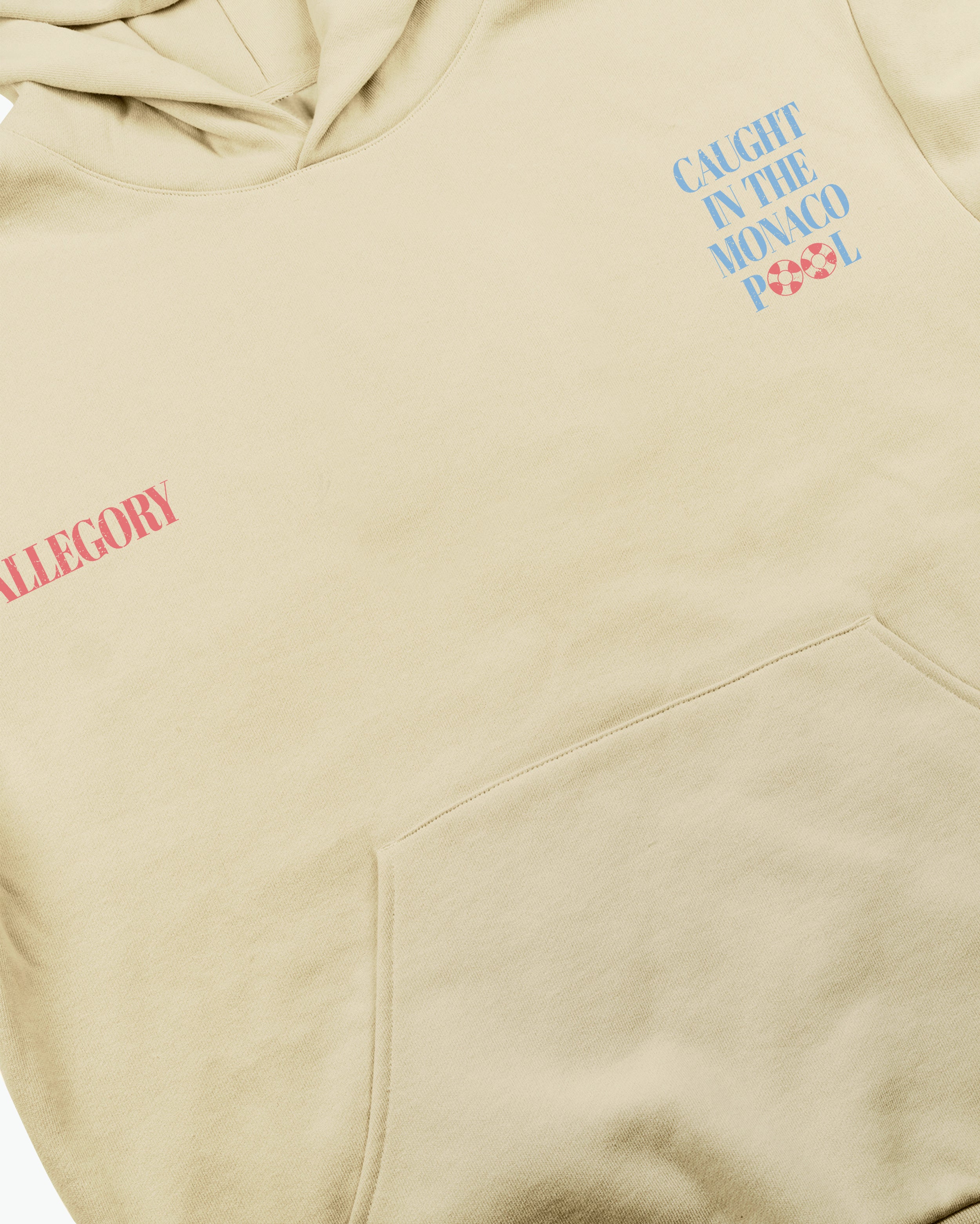 Caught In The Monaco Pool Hoodie / Washed Gold-4