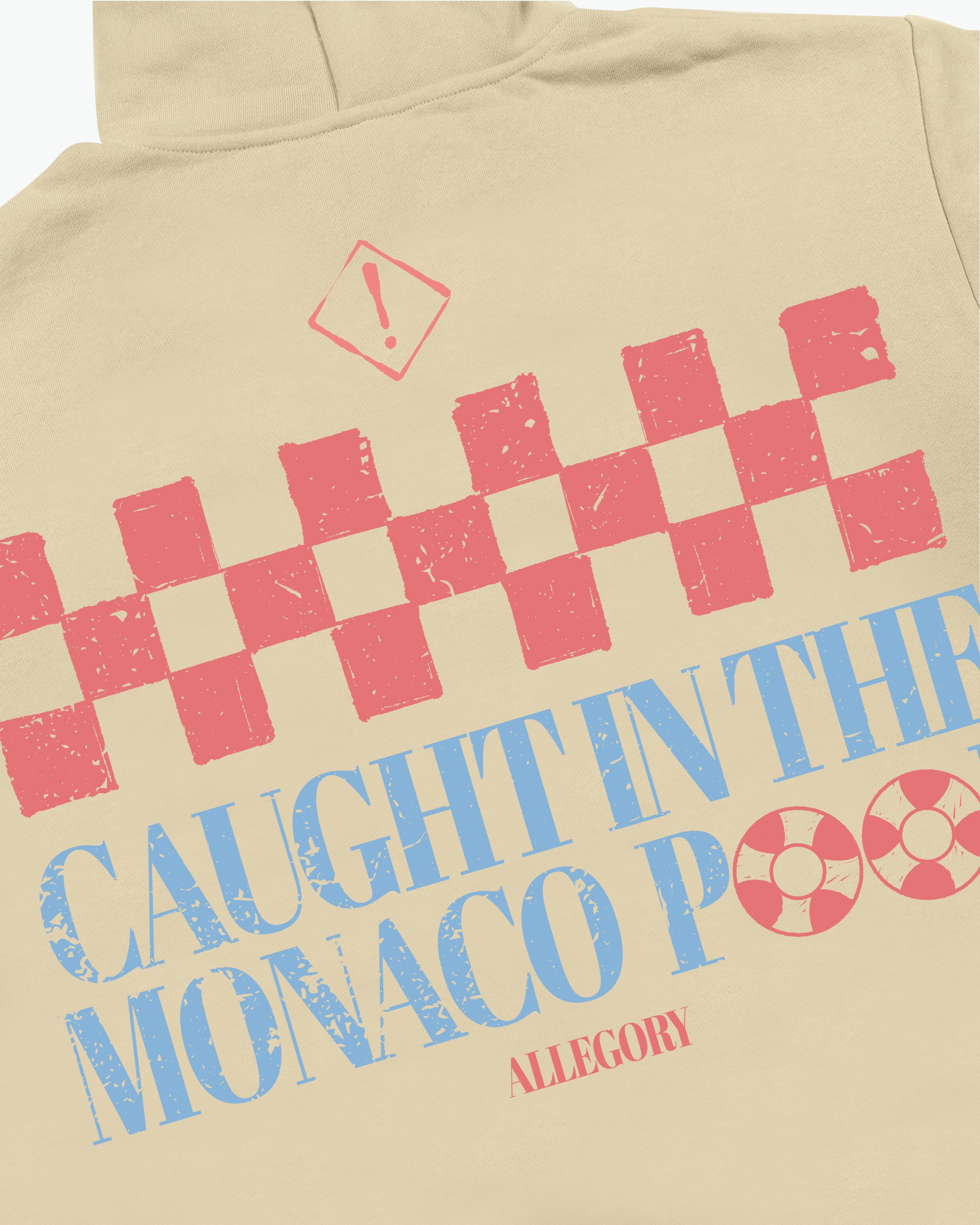 Caught In The Monaco Pool Hoodie / Washed Gold-3