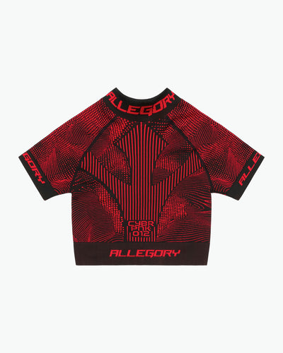 Cyber Punk Baby Racer Tee / Red / Black