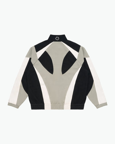 Cyber Punk Track Jacket / Black / Grey / White