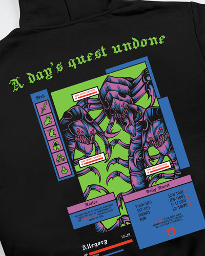 Daily Quest Hoodie / Black