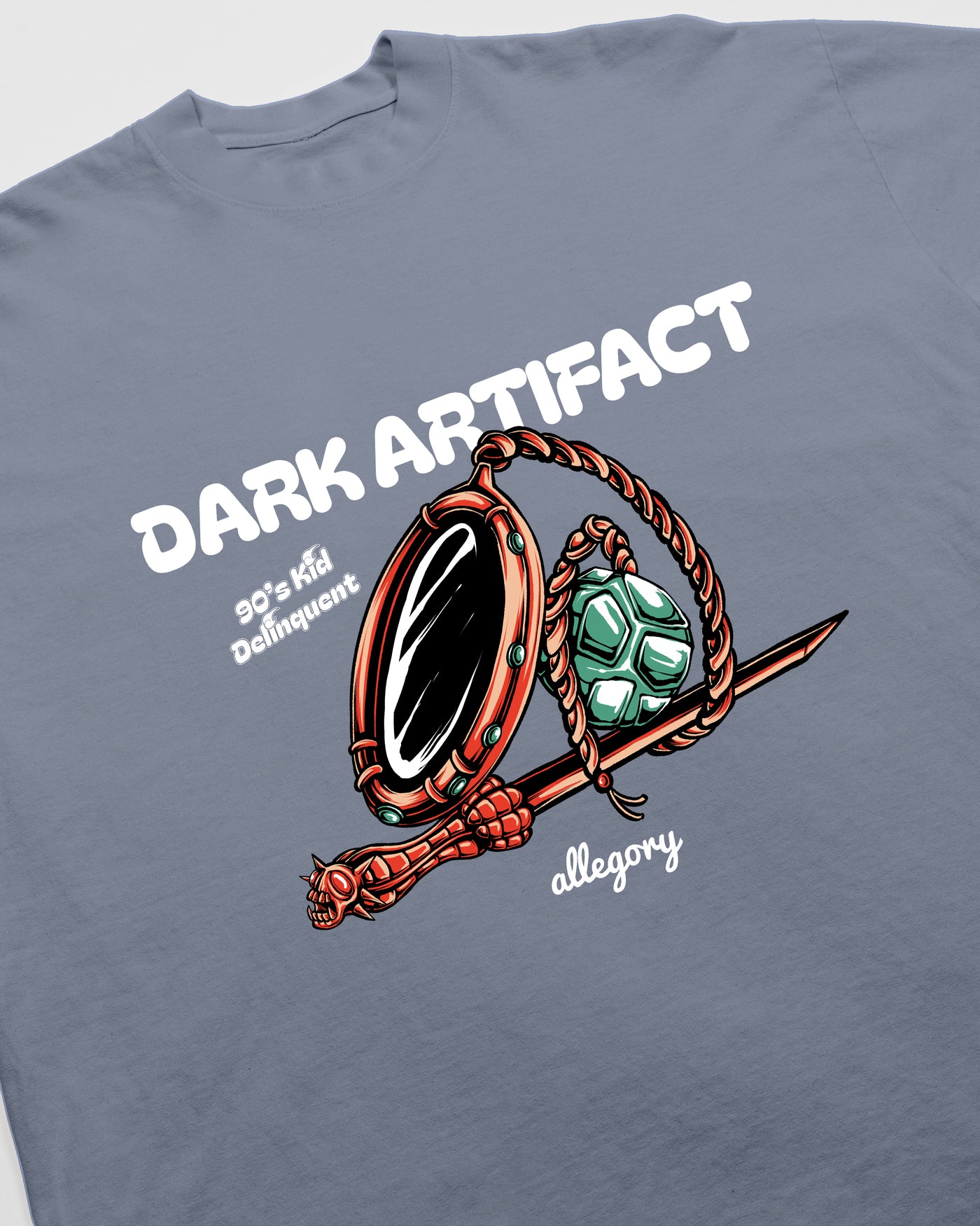 Dark Artifact Tee / Maya Blue