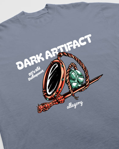 Dark Artifact Tee / Maya Blue