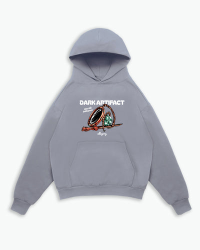 Dark Artifact Hoodie / Maya Blue