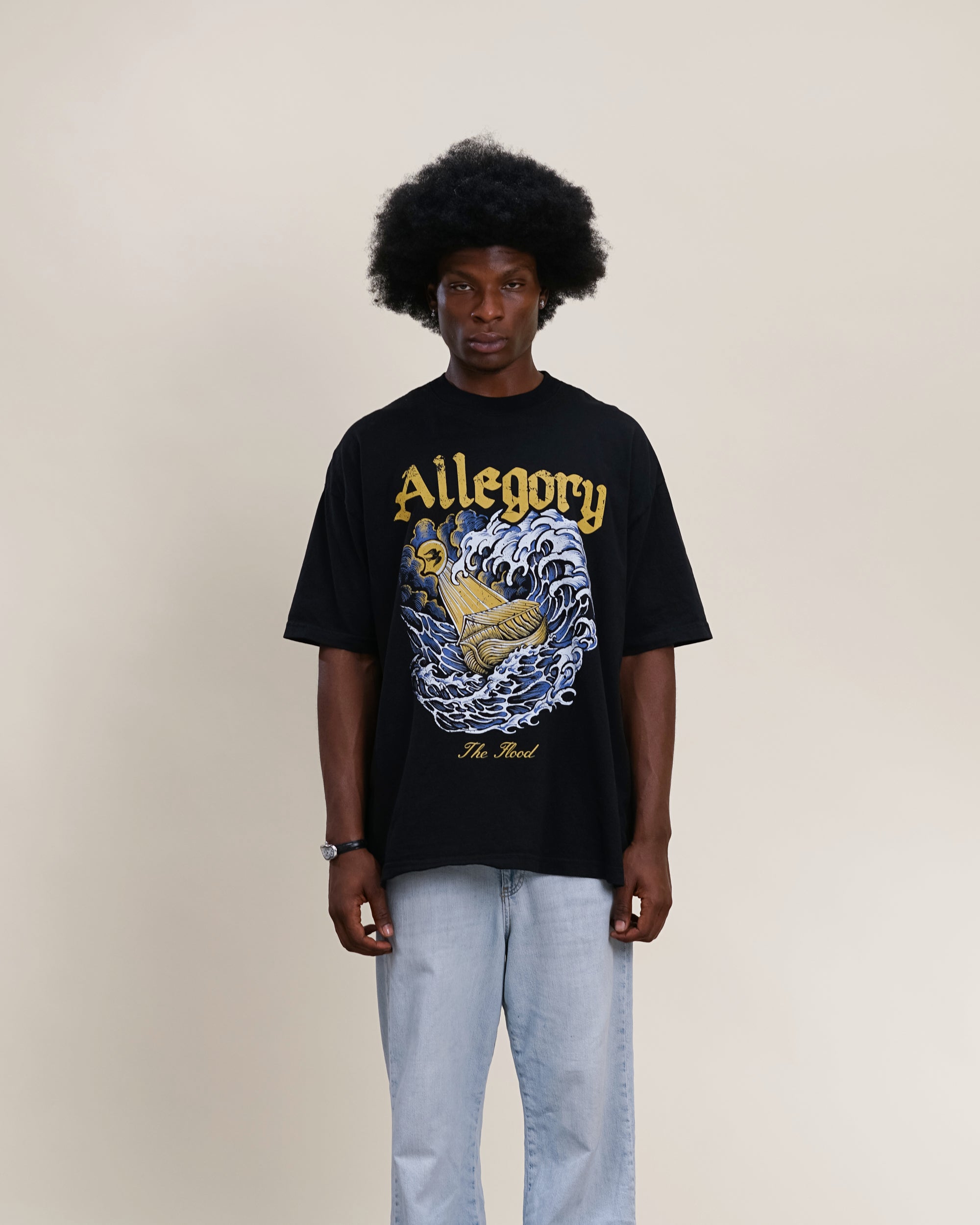 The Flood Tee / Black-3