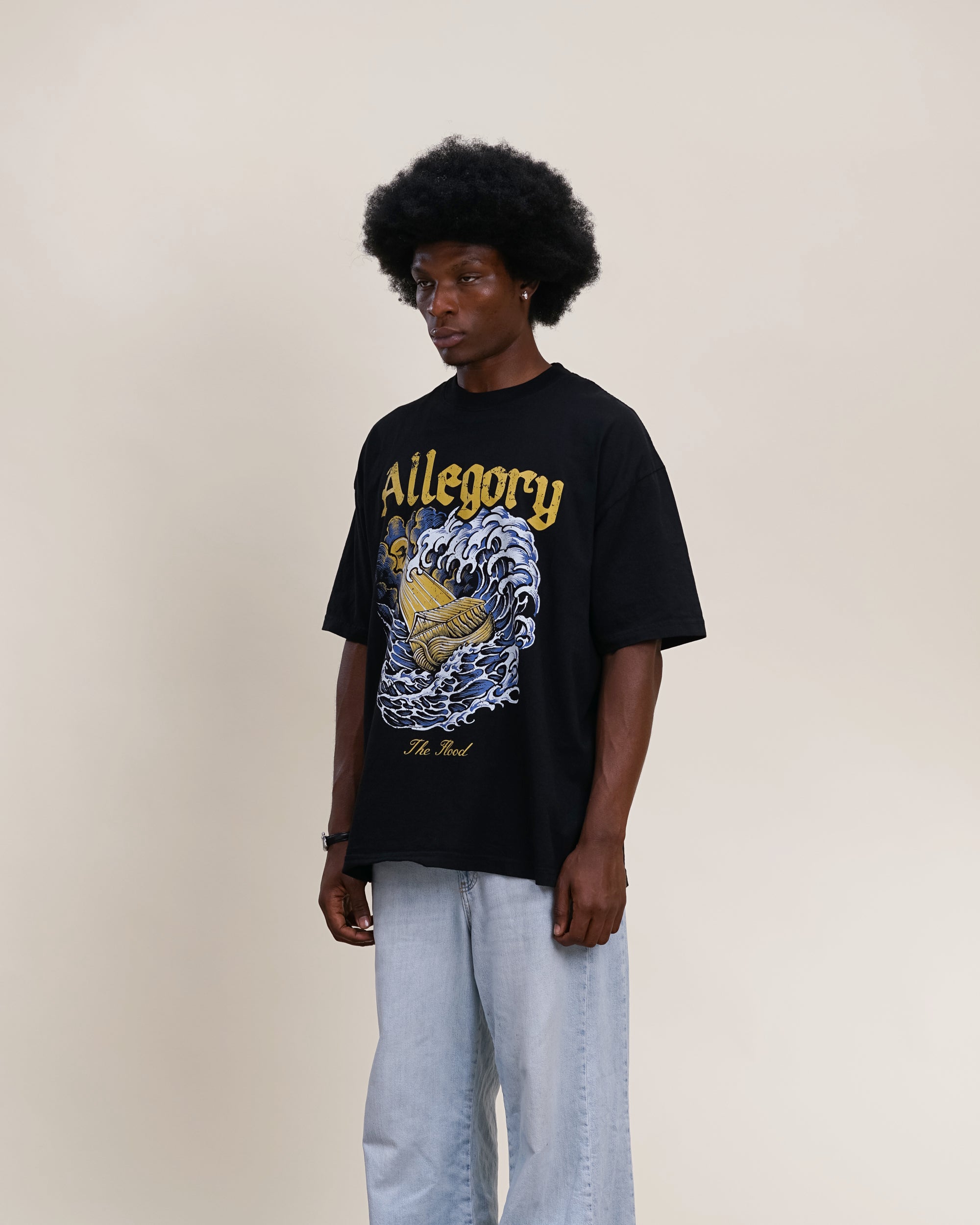 The Flood Tee / Black-4