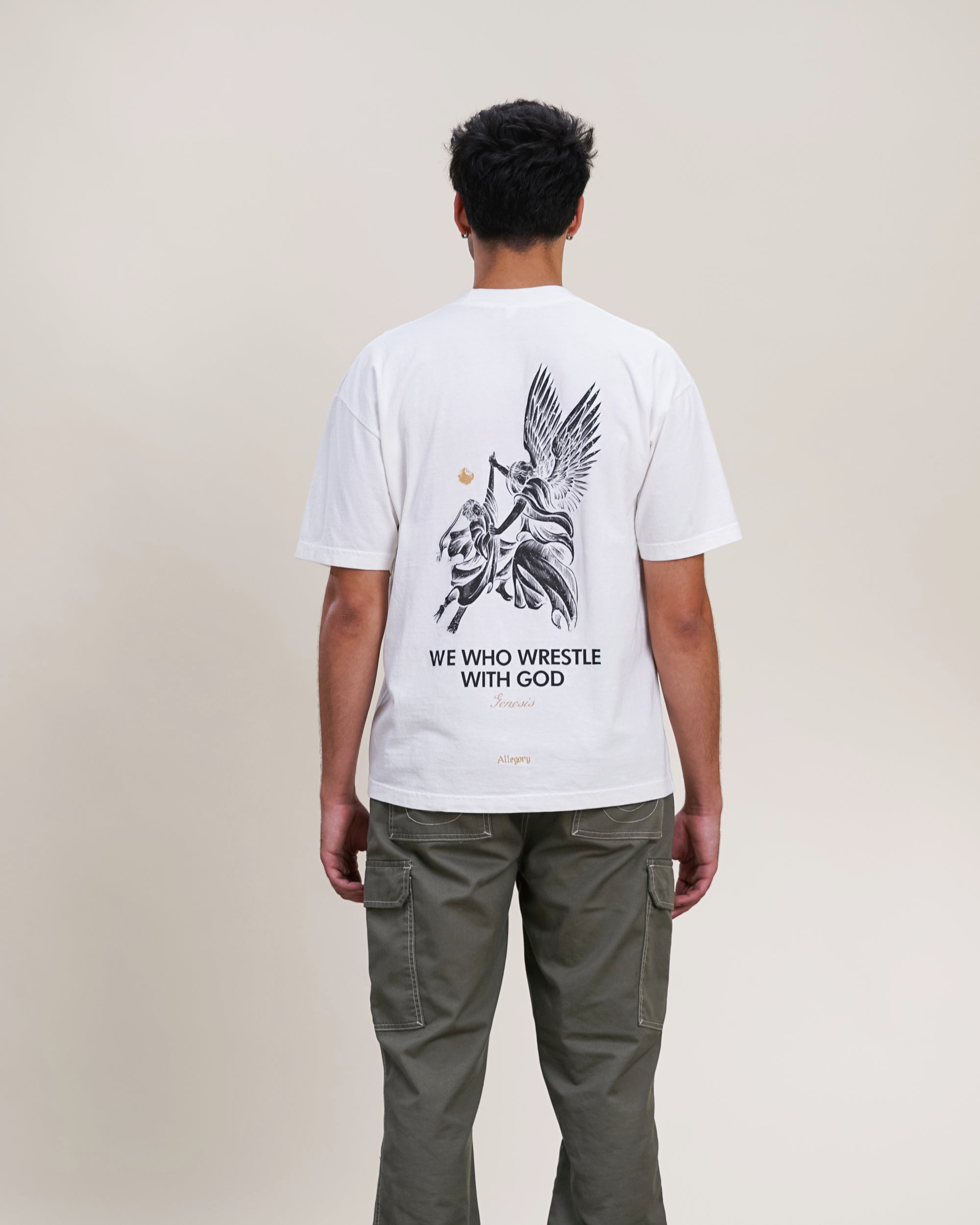 Wrestle With God Tee / Off White-5