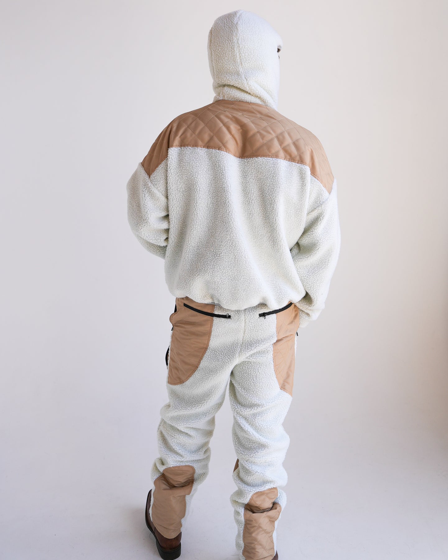 FRONTIER LUX SHERPA JACKET / WHITE / TAN – Allegory House