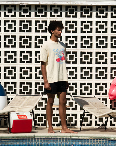Flamingo Floatie Tee / Washed Gold