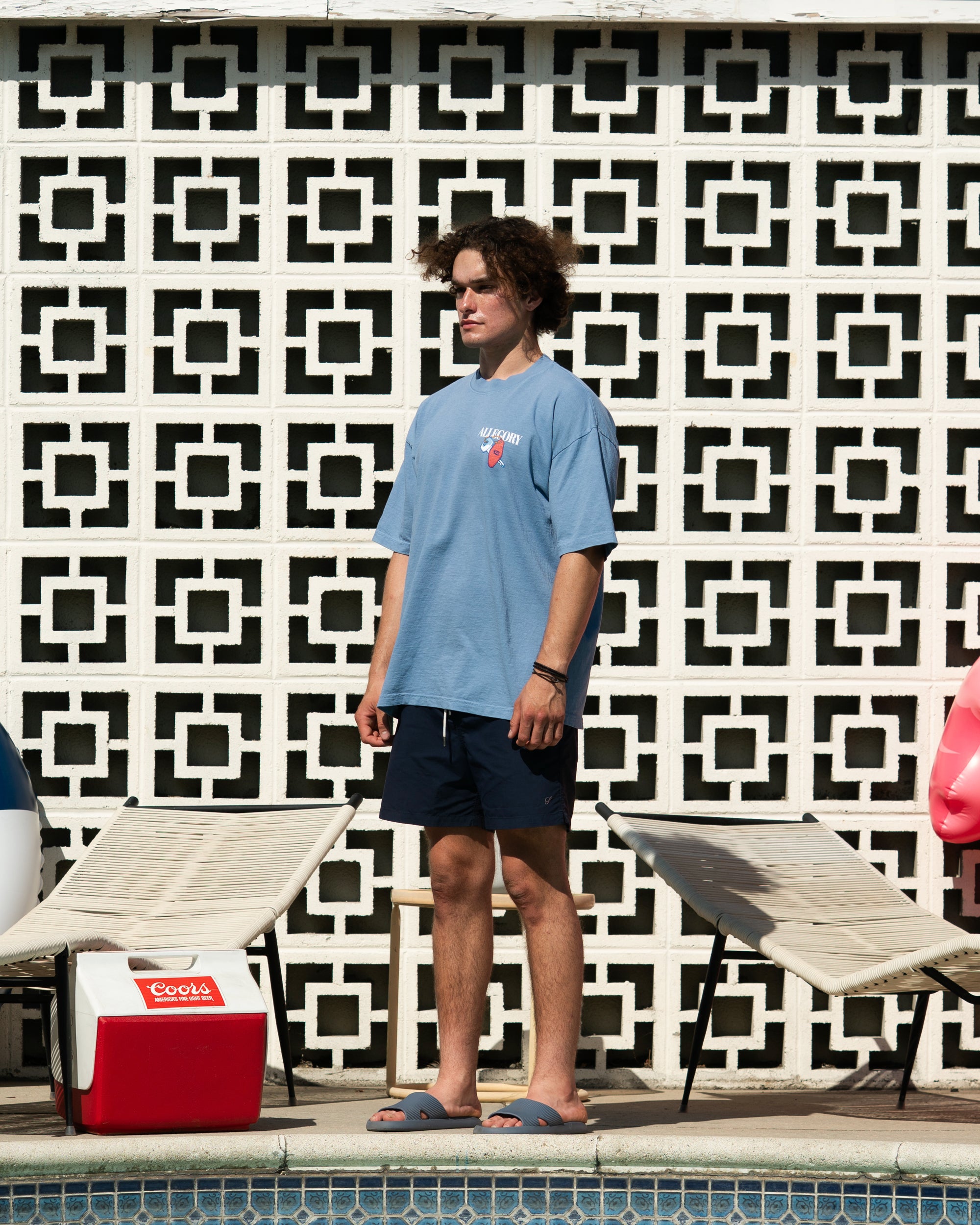 The Lemonade Was Sweet Today Tee / Soft Denim Blue-7