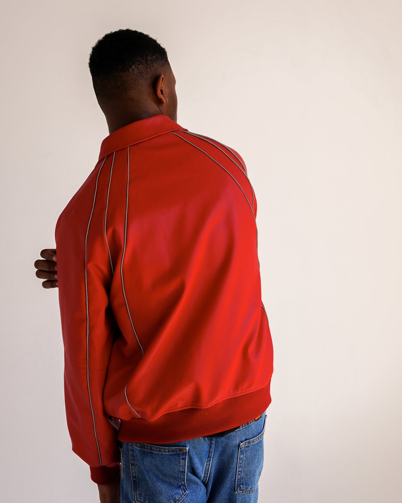 VOYAGER LEATHER JACKET / RED