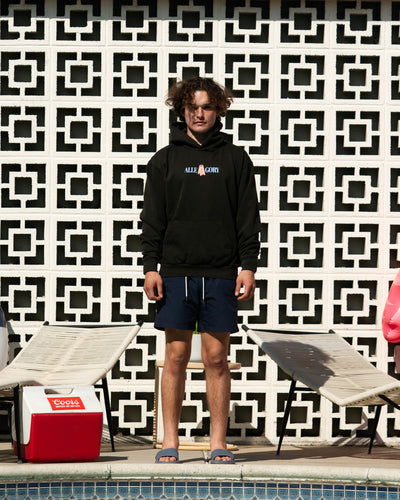 "No Running" Hoodie / Charcoal