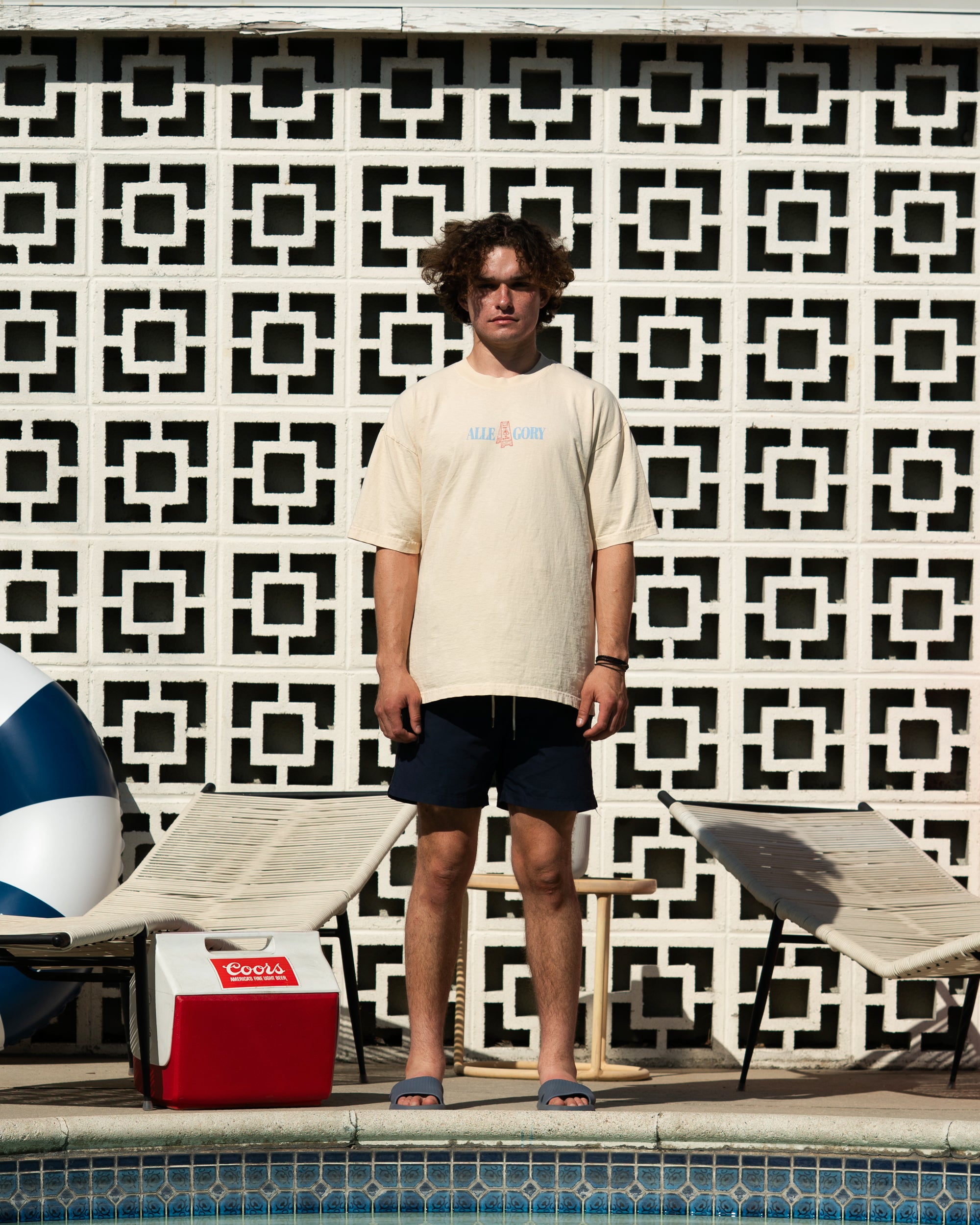 "No Running" Tee / Washed Gold-6