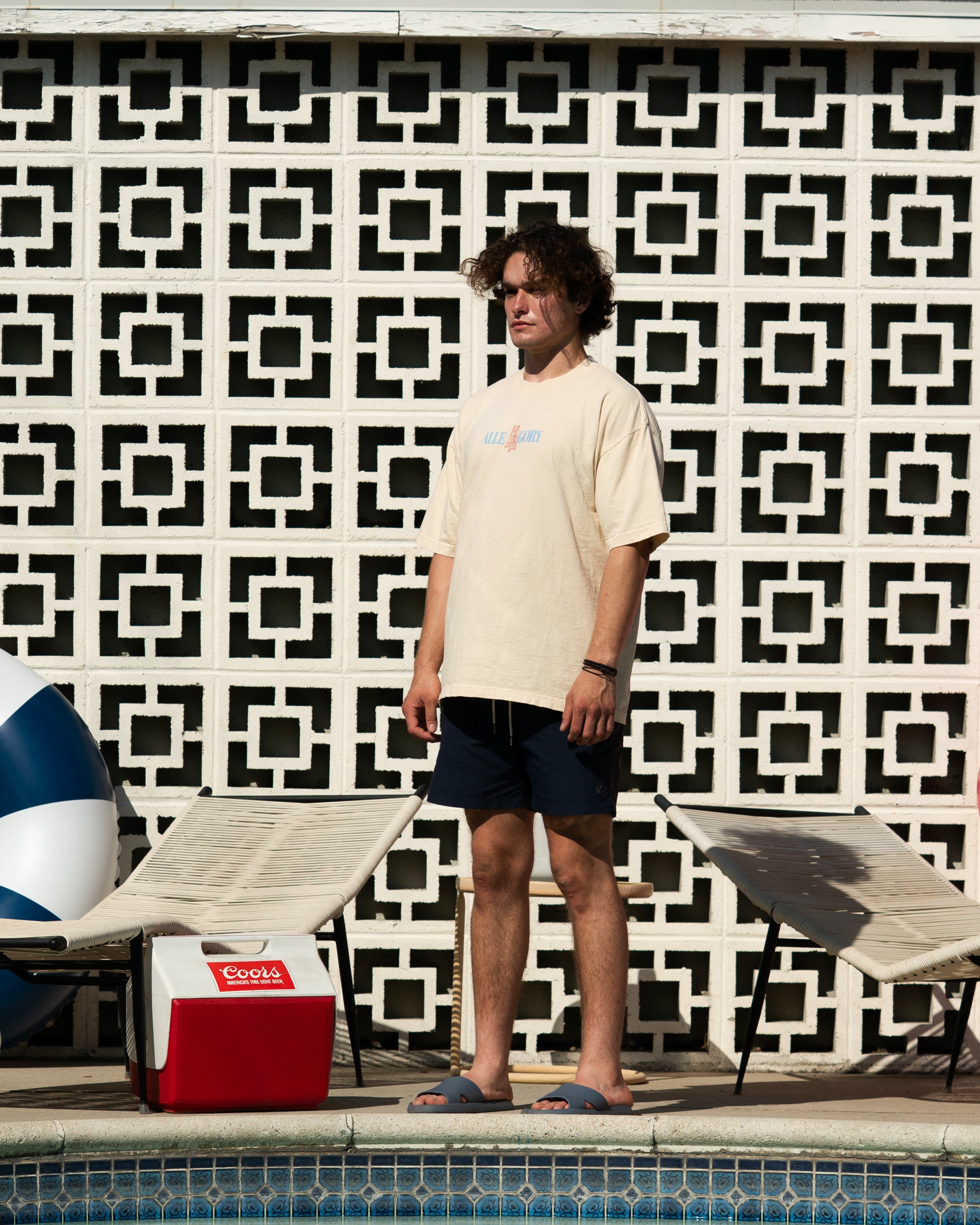 "No Running" Tee / Washed Gold-7