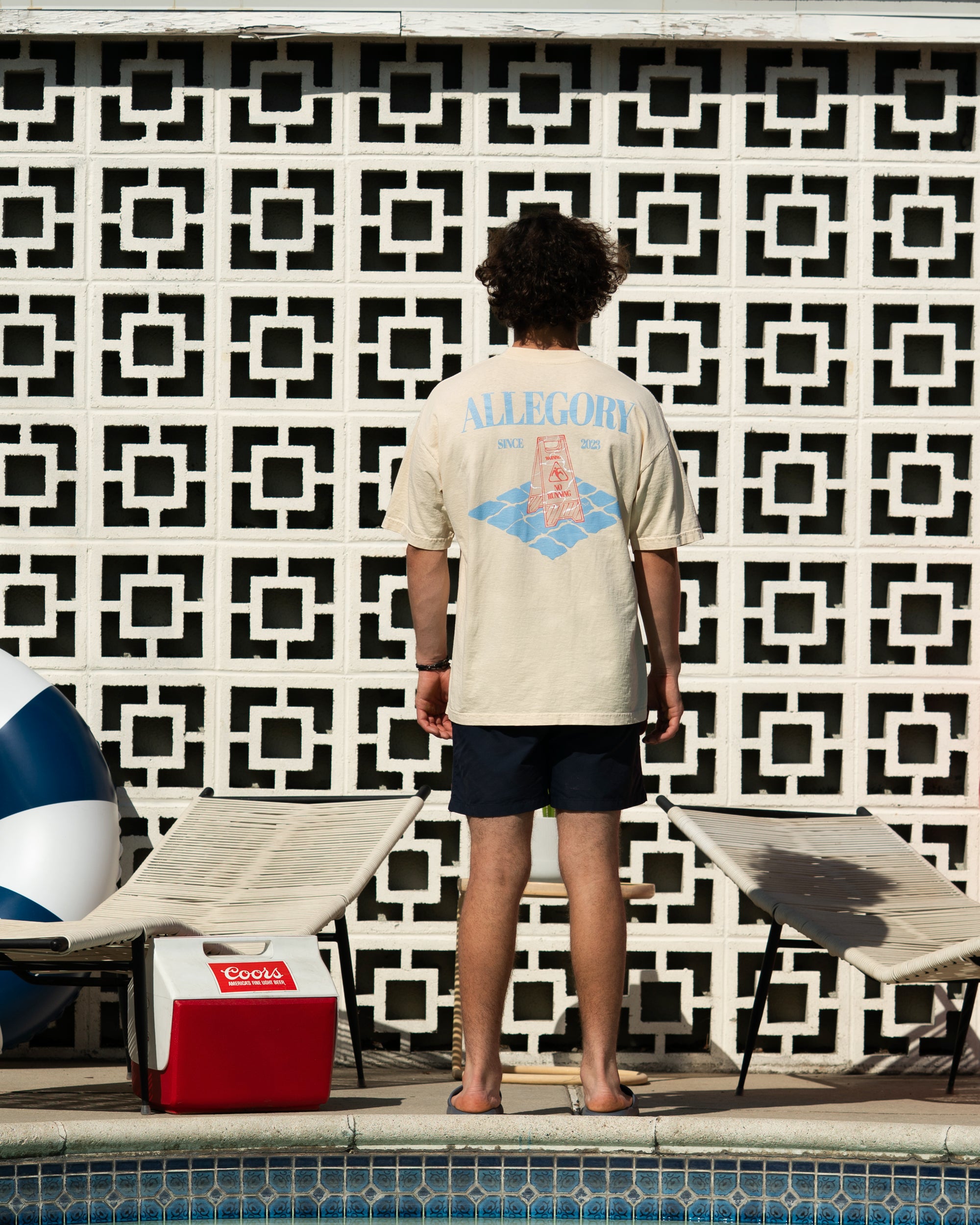 "No Running" Tee / Washed Gold-5