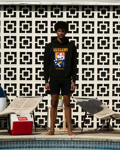 Fortune Favors The Bold Hoodie / Charcoal