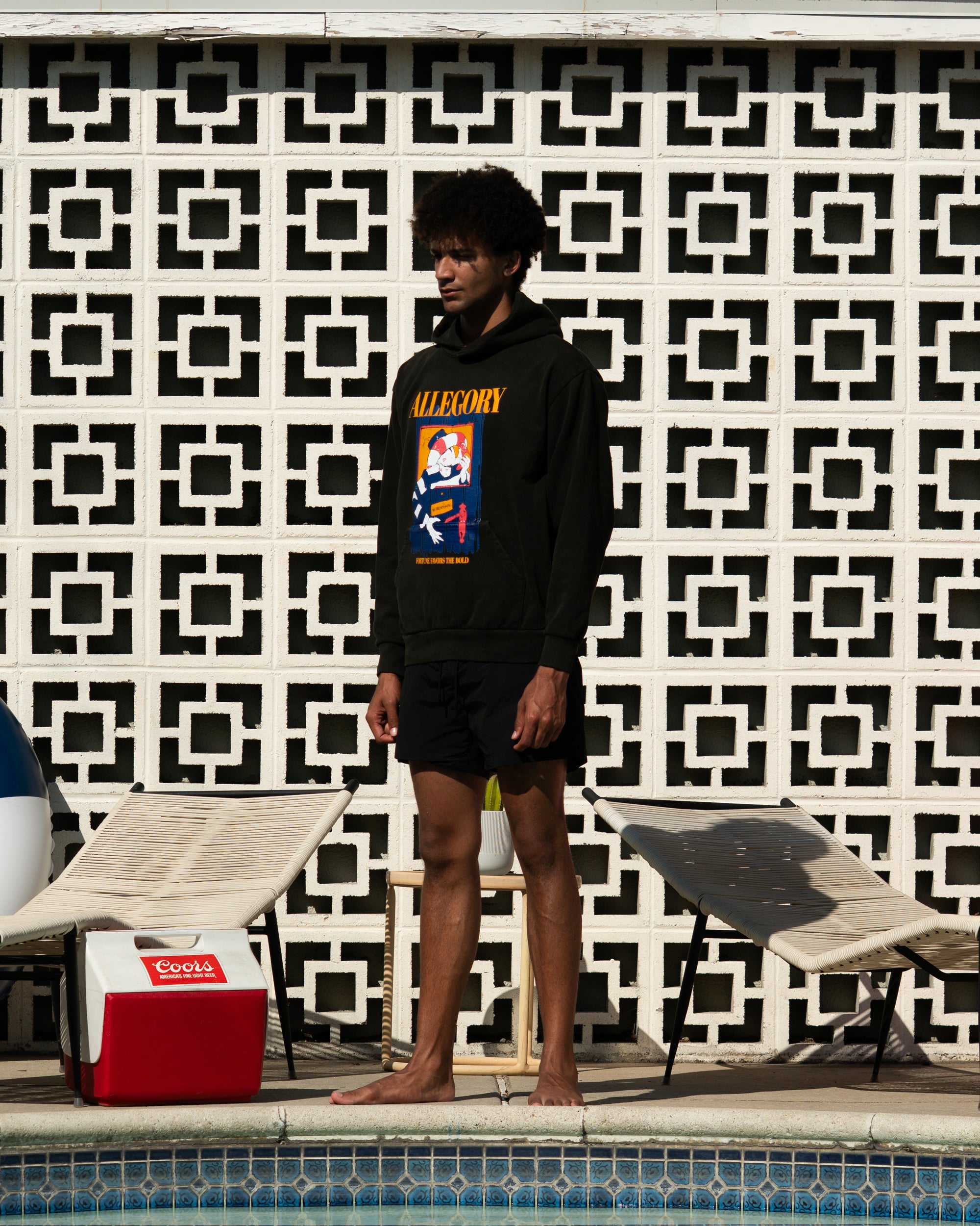 Fortune Favors The Bold Hoodie / Charcoal-4