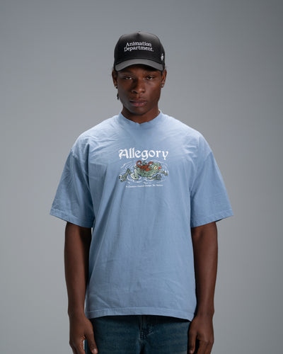 Scorpion and The Frog Tee / Soft Denim Blue