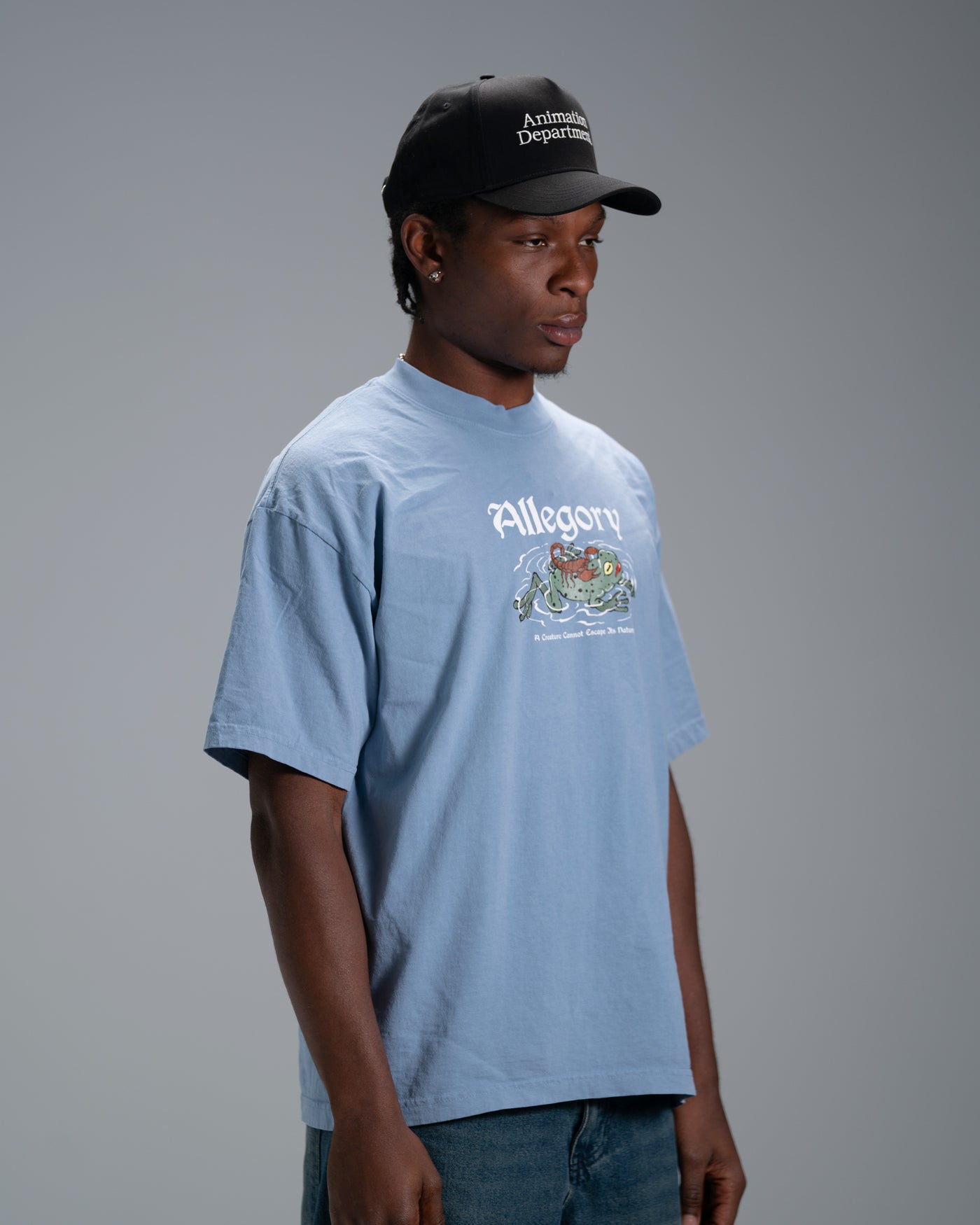 Scorpion and The Frog Tee / Soft Denim Blue