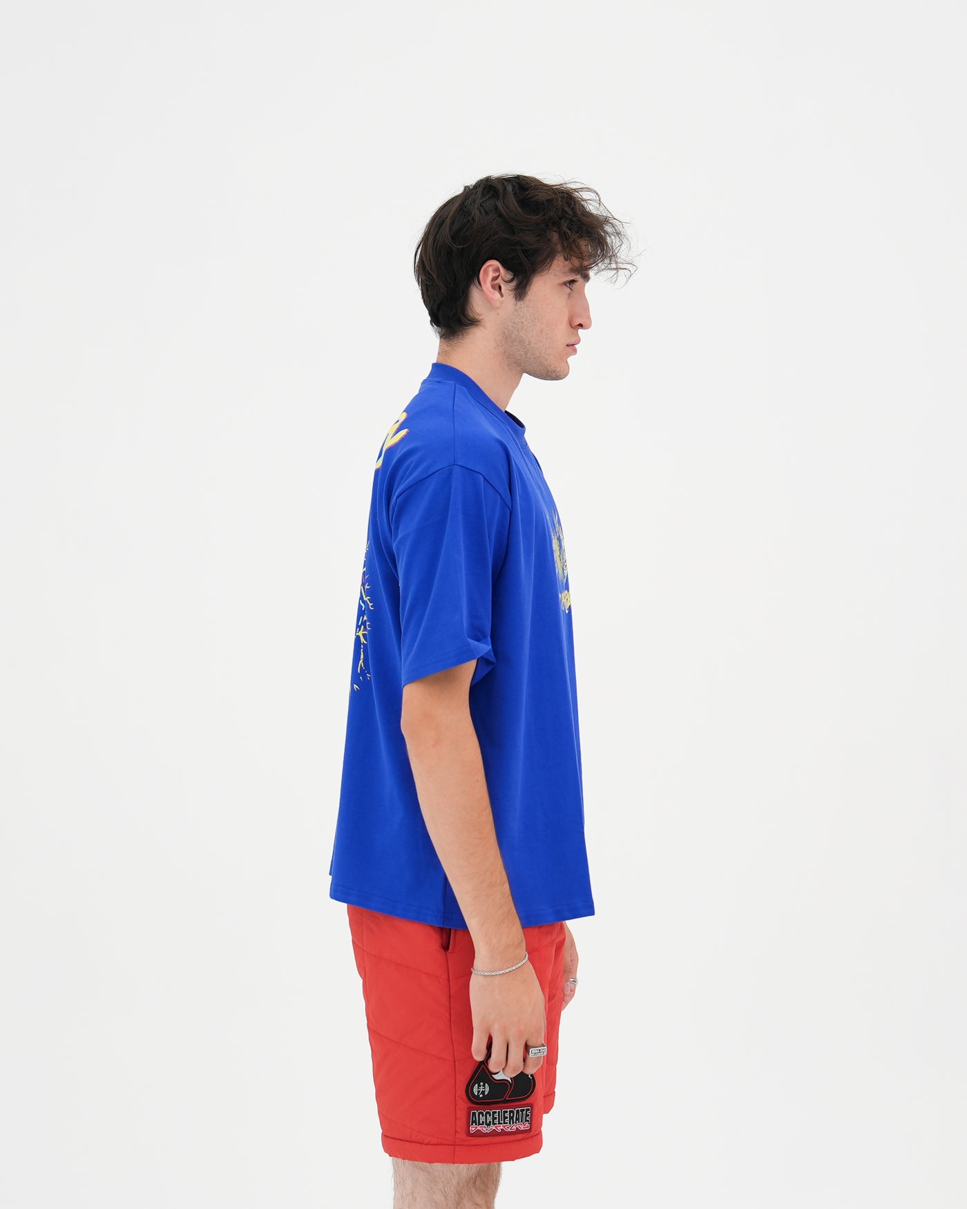 Build Different Heavyweight Cropped Fit Tee / Blue