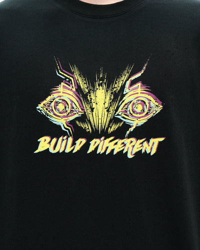 Build Different Heavyweight Cropped Fit Tee / Black