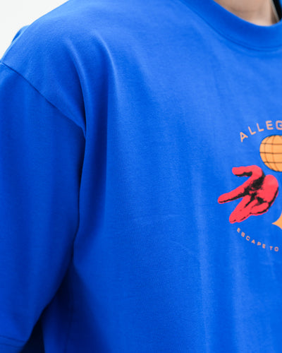 Escape To The Network Heavyweight Tee / Blue