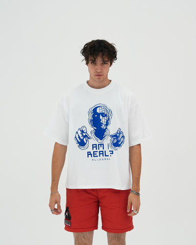 Am I Real Heavyweight Tee / White