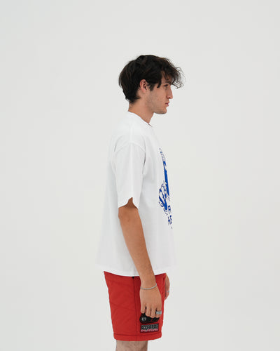 Am I Real Heavyweight Cropped Fit Tee / White