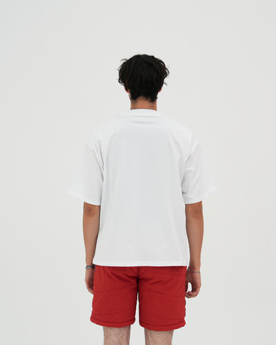 Am I Real Heavyweight Cropped Fit Tee / White