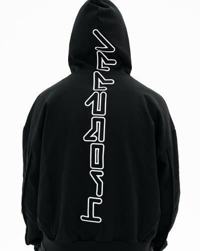 CyberPunk Heavyweight Hoodie / Black