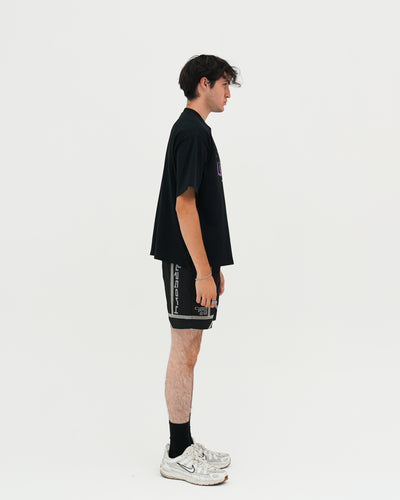 Your New Life Awaits Heavyweight Cropped Fit Tee / Black