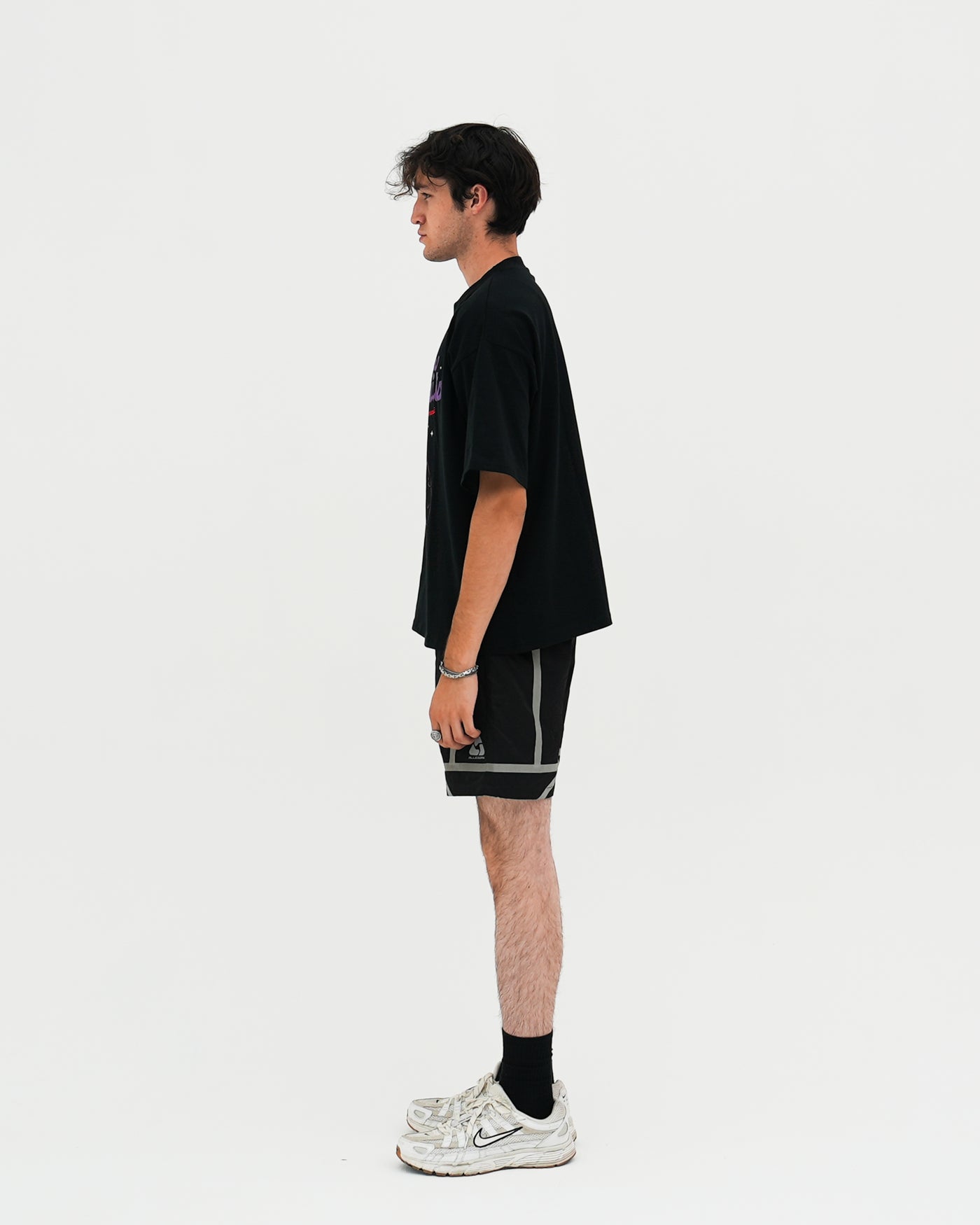 Your New Life Awaits Heavyweight Cropped Fit Tee / Black