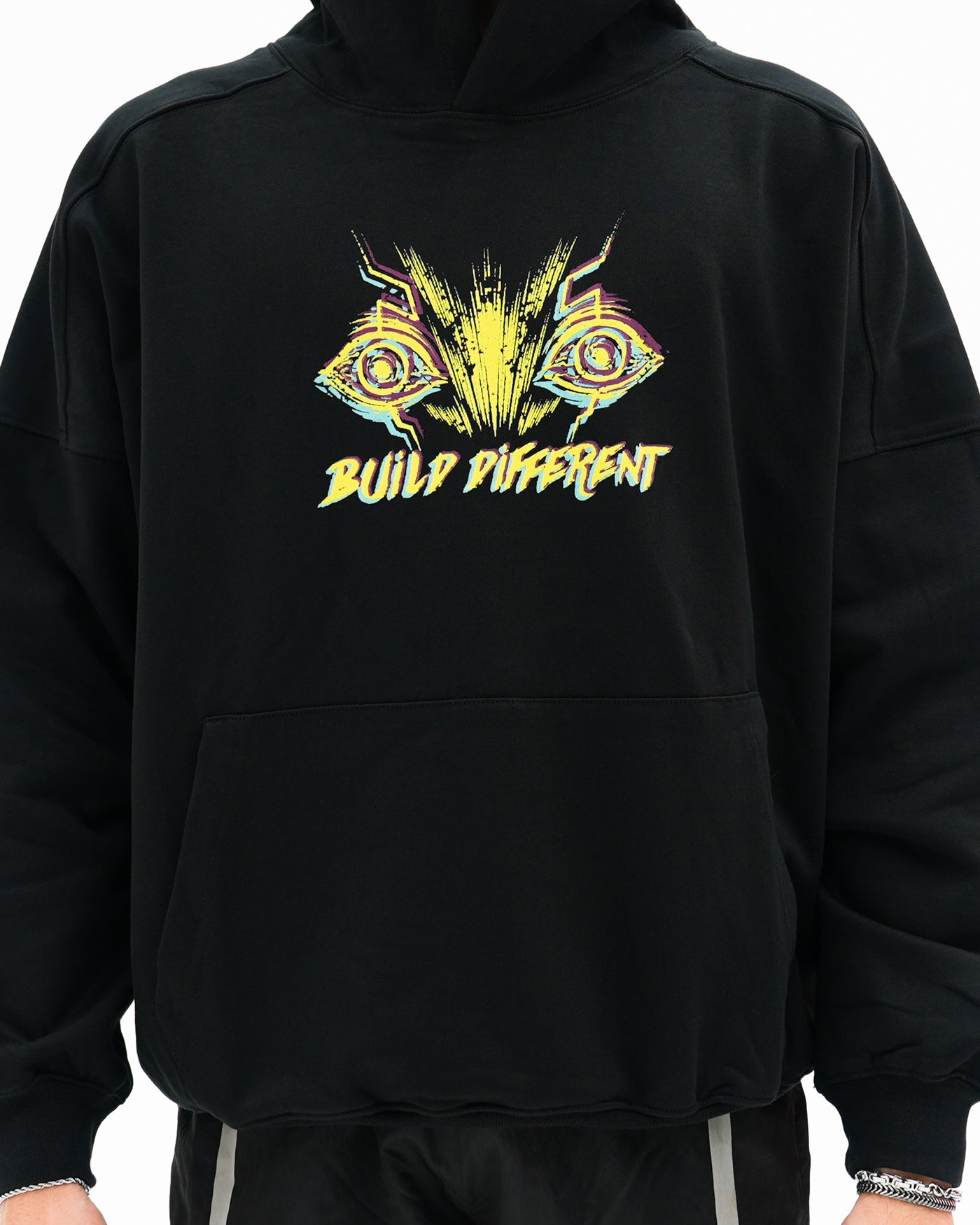 Build Different Heavyweight Hoodie / Black