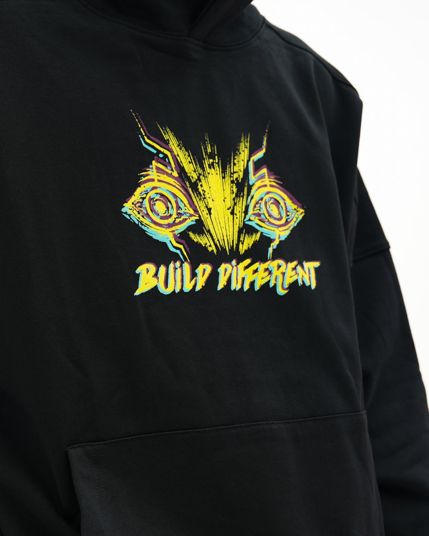 Build Different Heavyweight Hoodie / Black