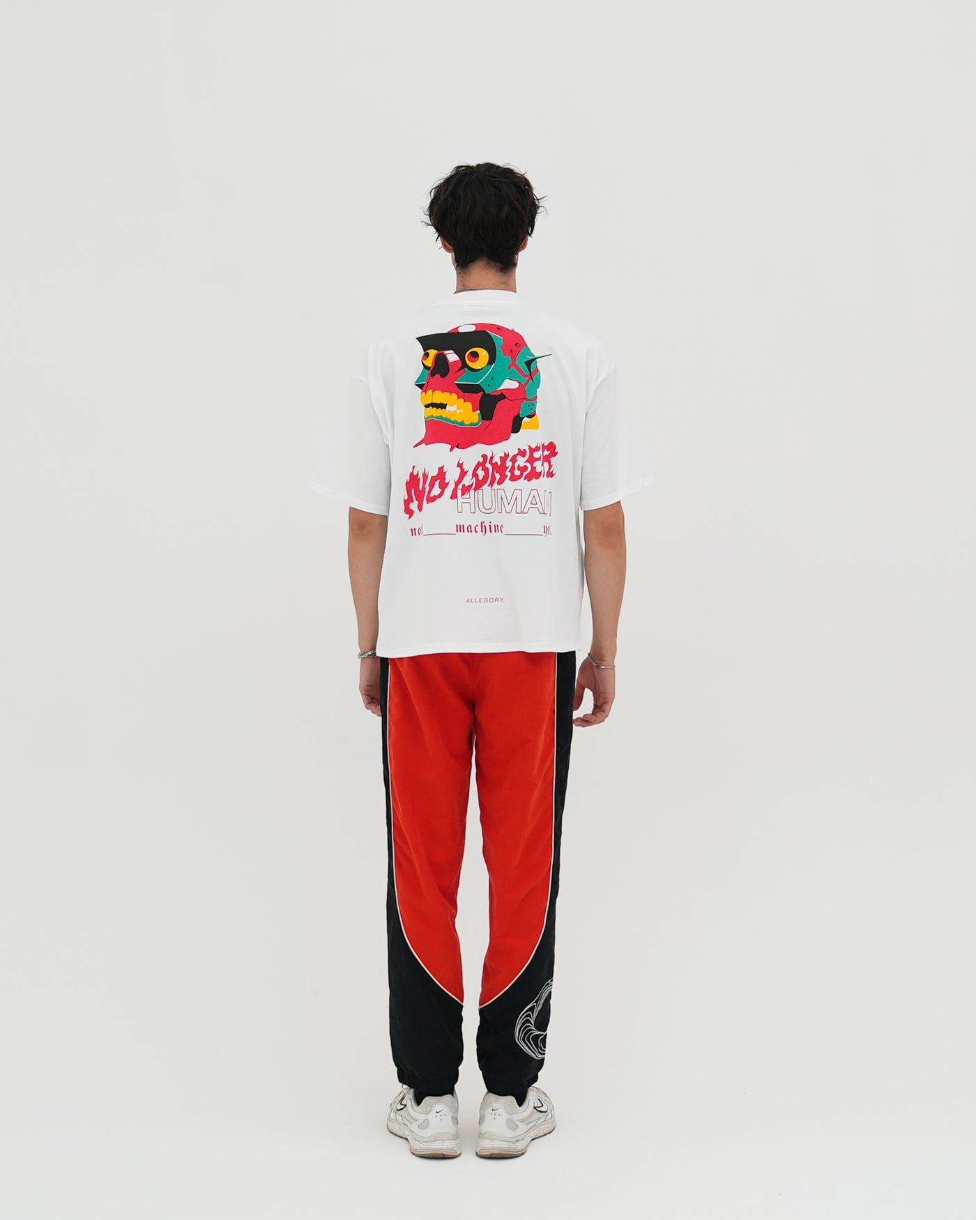 No Longer Human Heavyweight Cropped Fit Tee / White