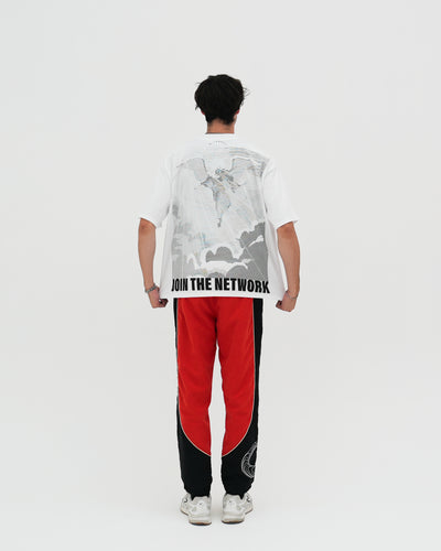 Join The Network Heavyweight Cropped Fit Tee / White